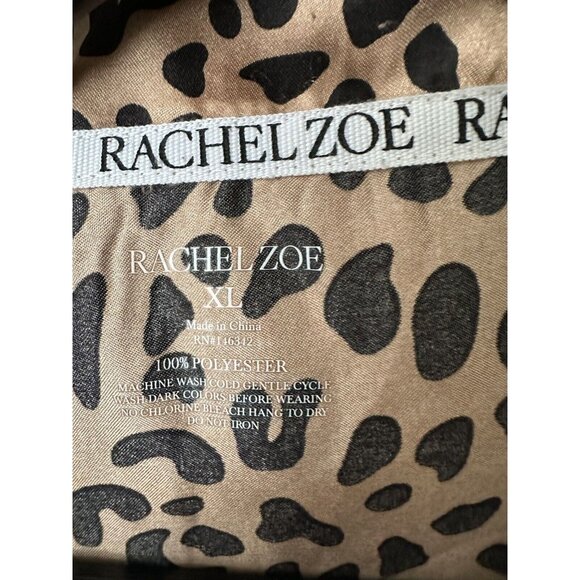 Womens Rachel Zoe Pajama Set XL Leopard Print matching Pj Set - Picture 2 of 8